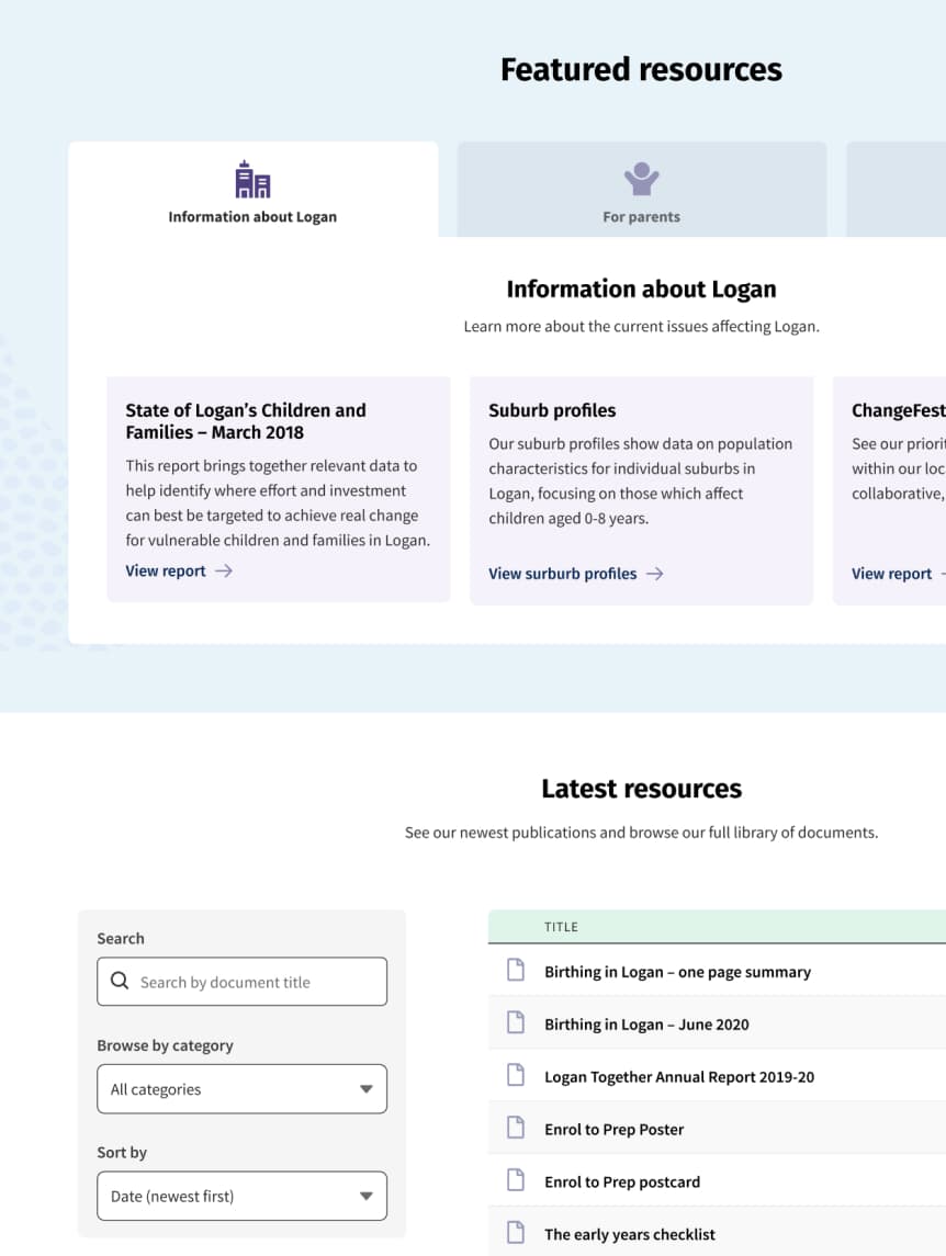 The “Get involved” page, showing a menu of tabs with “Community member” selected and a link to attend an event called the Community Voices Forums.
